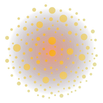 Orange gradient strobe firework