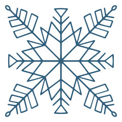 Obraz na płótnie Canvas Nice snowflake symbol