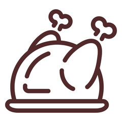 Thanksgiving dinner turkey stroke