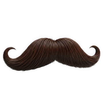 Classic handlebar moustache