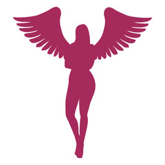 Fototapeta premium Sexy angel silhouette