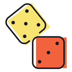 Toy dice icon