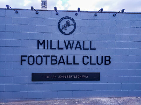 The Den is home of Millwall Football Club in London, UK