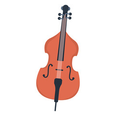 Fototapeta premium Music cello flat