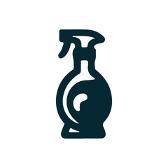 Obraz premium A sleek spray bottle designed for cleaning, set against a minimalistic white background