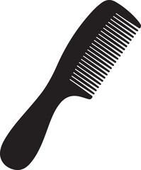Black wide tooth comb for hair styling and detangling