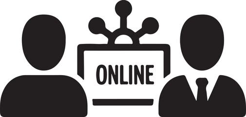 Online communication and collaboration concept