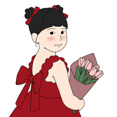 japanese girl in kimono