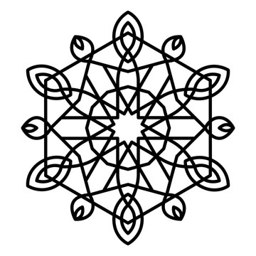 Geometric ornament mandala
