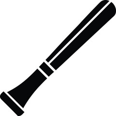 Cricket Bat Logo Icon Vector Illustration