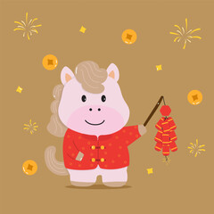 Naklejka premium Chinese-New-Year-Vector-Illustration-03