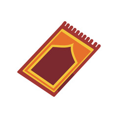 Vibrant prayer rug