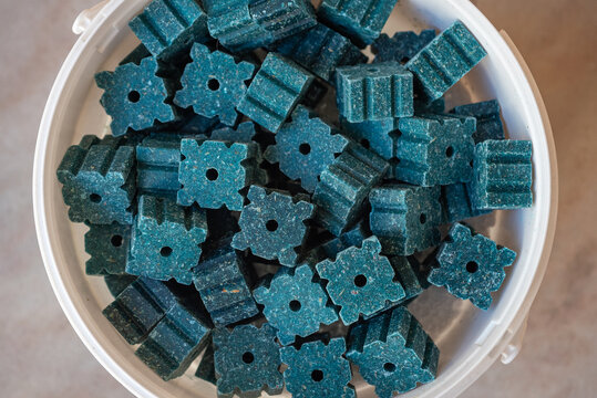 Large amount of rodenticide poison bait for infestation