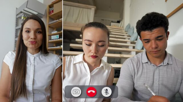 Students connect online with their teachers for focused, interactive lessons. Concentration fills the air as they explore new concepts together in this unique setting.