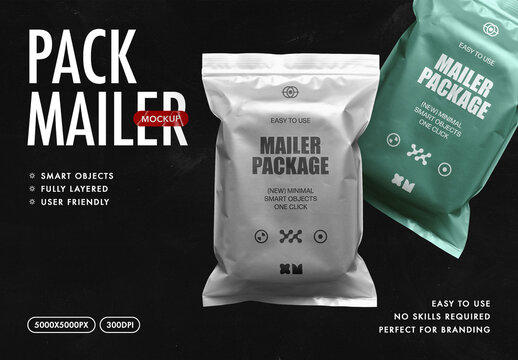 Plastic Mailer Mockup