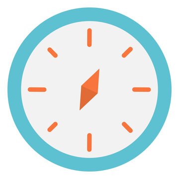 Compass flat icon compass