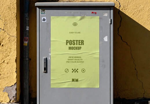 Utility Box Poster Mockup