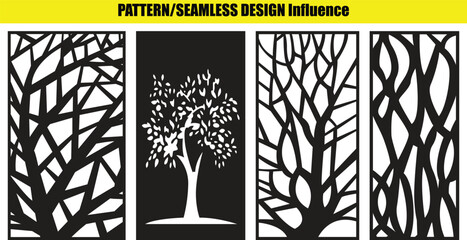 And tree patterns seamless influence branches leaves