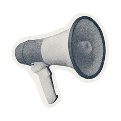 Fototapeta na wymiar PNG Vintage megaphone illustration PNG