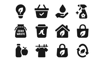 Mindful rounded laundry block home vector friendly icon no water eco corners