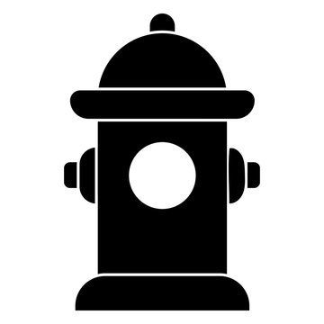 Fire hydrant icon silhouette