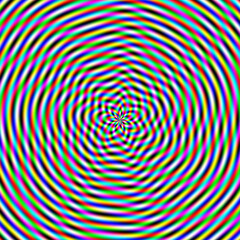 Naklejka premium vibrant psychedelic hypnotic spiral pattern colorful abstract