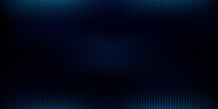 Glass gradient texture with teal and navy ripple pattern and smooth light distortion. Wavy abstract flow, futuristic blur effect, reeded vertical displacement. Vector illustration