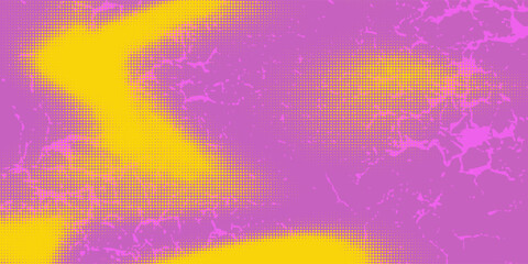 Grunge halftone gradient background. Faded grit noise texture. Colorful wallpaper. Retro pixelated backdrop. Anime or manga style comic overlay. Vector graphic design textured Grunge scratch template.