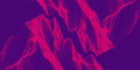 Grunge halftone gradient background. Faded grit noise texture. Colorful wallpaper. Retro pixelated backdrop. Anime or manga style comic overlay. Vector graphic design textured Grunge scratch template.