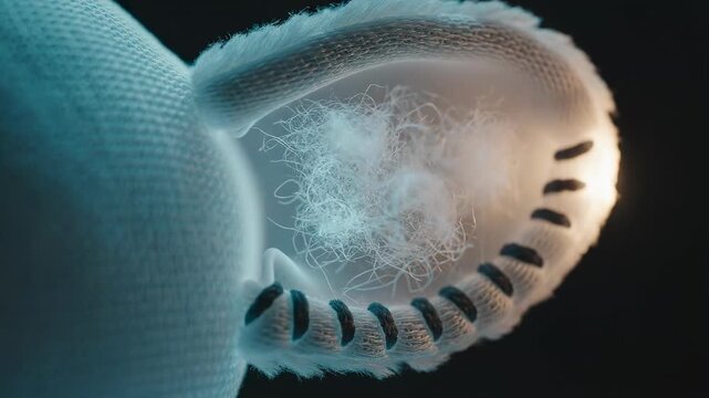 Texture and Light: A close-up view of an ear, revealing soft, textured surfaces, with intriguing play of light and shadow, highlighting delicate detail.
