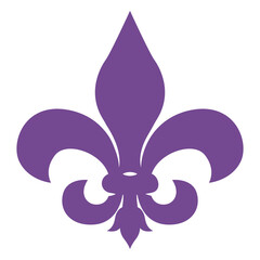 Fleur de lis purple silhouette © Vexels