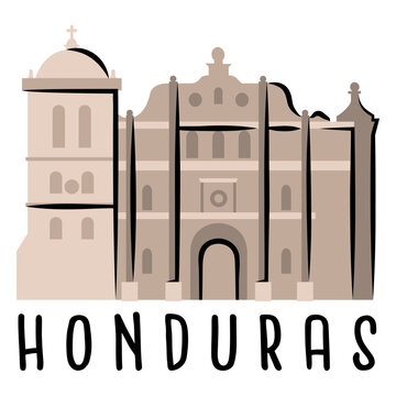 Comayagua cathedral illustration