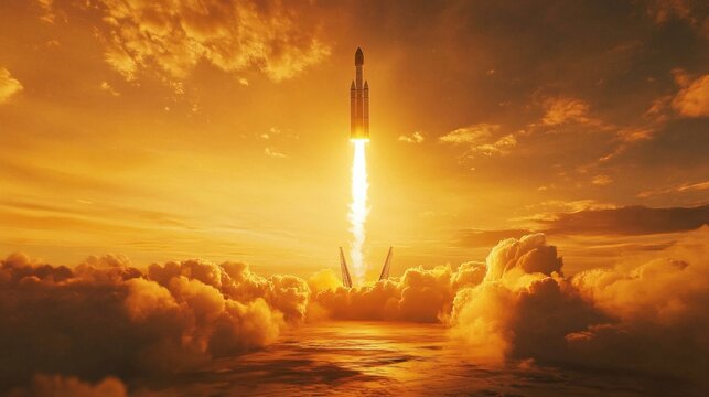 Rocket Blasts Off from Laptop, the spirit of exploration in the digital realm with an image of a rocket blasting off from the screen of a laptop.