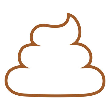 Simple poop thick stroke