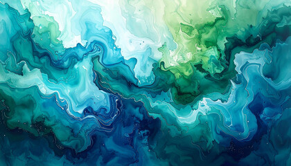 Swirling teal and aqua marble paint texture with smooth fluid motion.7

