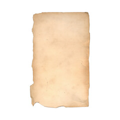 Ripped Paper Edges Isolated with Clipping Path on Background