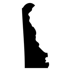 Delaware usa map silhouette © Vexels
