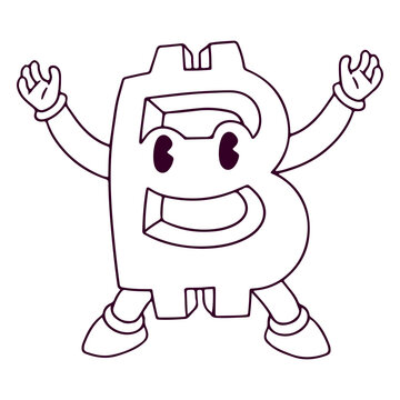 Bitcoin cryptocurrency character