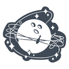 Fototapeta premium Bowling cut out retro ball