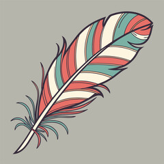 a single colorful leaf branch natural flow 3 isolated on white background