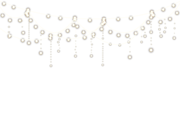 Christmas garland string lights shining with bright bulbs, glowing seasonal star and holiday decoration png. Holiday card background party design transparent winter celebration. Banner happy year.