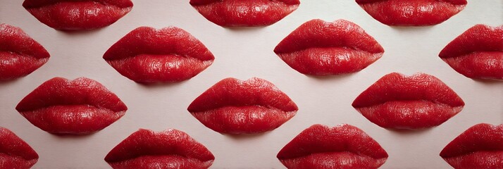 red lips background