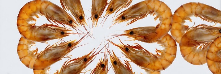 abstract shrimps background