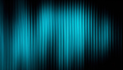 Abstract cyan vertical lines with bright electric glow