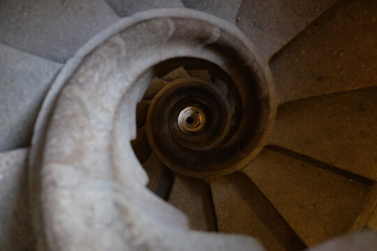 Spiral Staircase from Above - Powered by Adobe