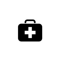 Fototapeta premium Emergency Medical Kit: A concise, impactful, and easily recognizable illustration of a first aid kit, embodying immediate aid and medical care.