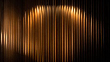 Abstract golden bronze vertical lines with rhythmic light glow