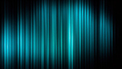 Abstract cyan vertical lines with bright electric neon glow