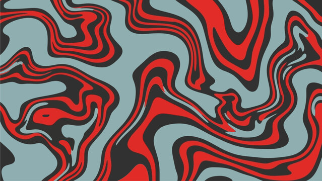 Abstract wavy pattern with red and black swirls on a gray background, steven (277).ai reference