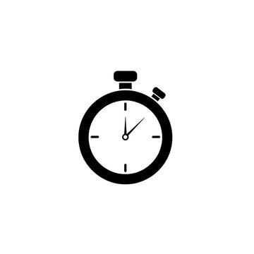 Precise Time Measurement: An elegant and minimalist stopwatch, isolated against a background, symbolizing punctuality and accuracy.